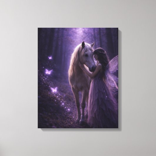 Enchanted Forest Path Canvas Art Afdruk (Voorkant)