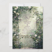 Enchanted Forest Path Romantische bruiloft Kaart (Voorkant)