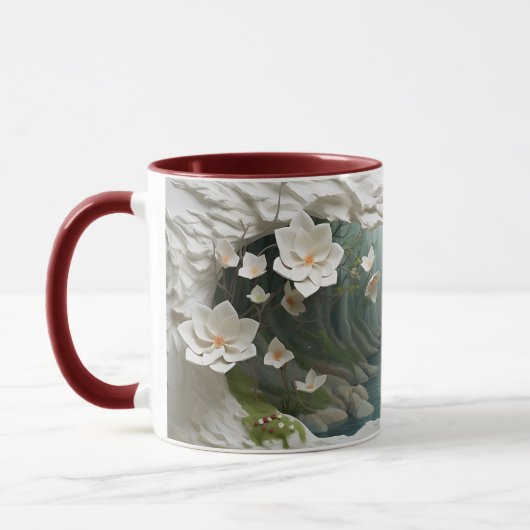 Enchanted Forest River Ceramic Coffee Mok ☕ (Links)