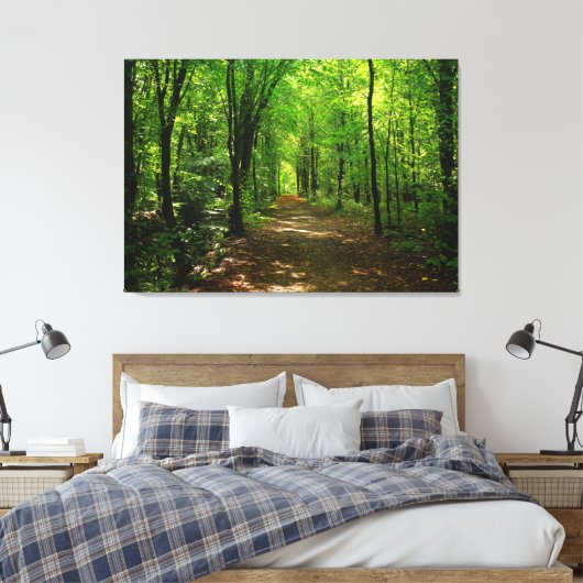 Enchanted Forest Road 5 Canvas Afdruk (Insitu (Slaapkamer))