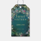 Enchanted Forest Roos Greenery Fairy Woodland Naam Cadeaulabel (Voorkant)