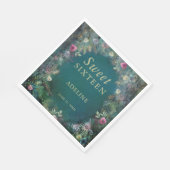 Enchanted Forest Roos Greenery Fairy Woodland RSVP Servet (Hoek)