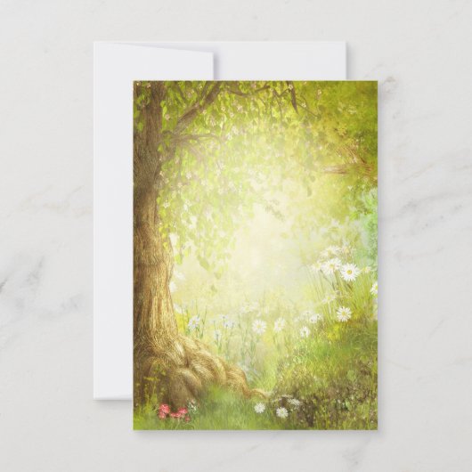 Enchanted Forest Scene RSVP (Achterkant)