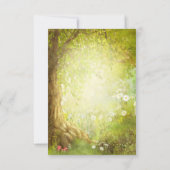Enchanted Forest Scene RSVP Kaartje (Achterkant)