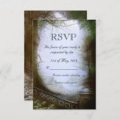Enchanted Forest Scene Wedding RSVP (Voorkant / Achterkant)