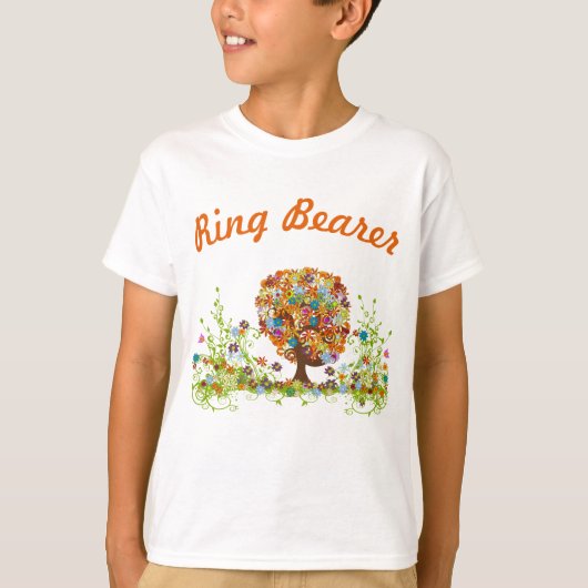 Enchanted Forest Side Branch Ring Bearer T-shirt (Voorkant)