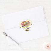 Enchanted Forest Side Branch Wedding Hart Sticker (Envelop)
