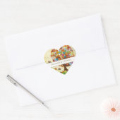 Enchanted Forest Side Branch Wedding Hart Sticker (Envelop)