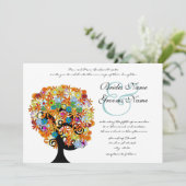 Enchanted Forest Side Branch Wedding Invitations (Debout devant)