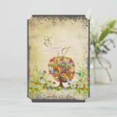 Enchanted Forest Side Branch Wedding Invitations (Debout devant)