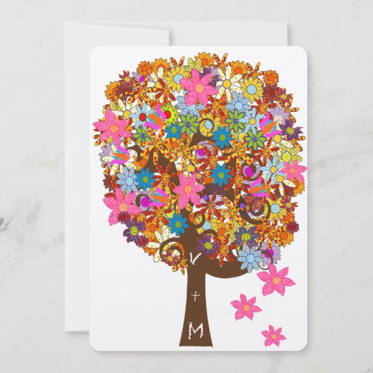 Enchanted Forest Side Branch Wedding Invitations (Dos)