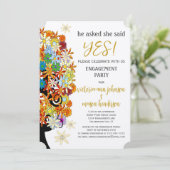 Enchanted Forest Side Branch Wedding Invitations (Debout devant)
