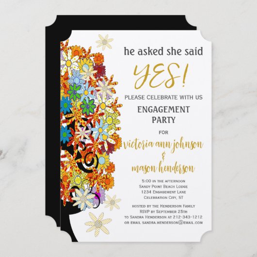 Enchanted Forest Side Branch Wedding Invitations (Devant / Derrière)