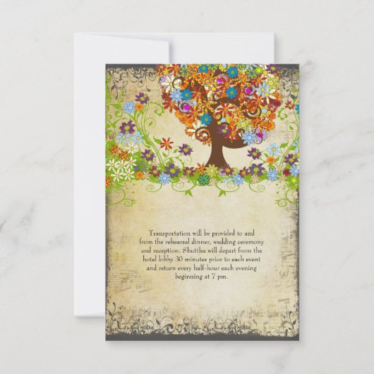 Enchanted Forest Side Branch Wedding Invitations (Dos)