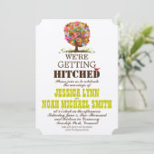 Enchanted Forest Side Branch Wedding Invitations (Debout devant)