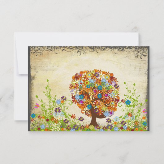 Enchanted Forest Side Branch Wedding Invitations (Dos)