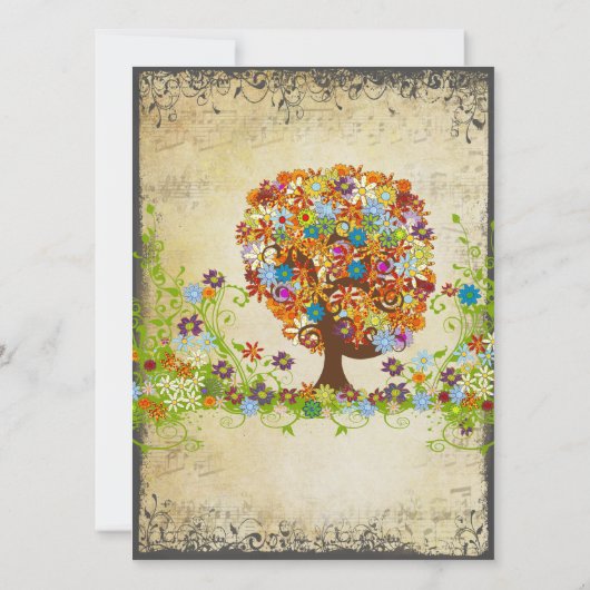 Enchanted Forest Side Branch Wedding Invitations (Dos)