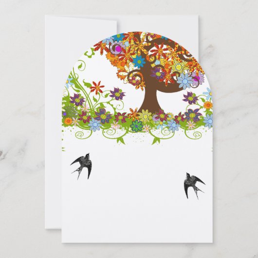 Enchanted Forest Side Branch Wedding Invitations (Dos)