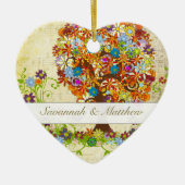 Enchanted Forest Side Branch Wedding Keramisch Ornament (Voorkant)