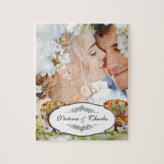 Enchanted Forest Side Branch Wedding Legpuzzel (Verticaal)