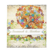 Enchanted Forest Side Branch Wedding Notitieblok (Voorkant)