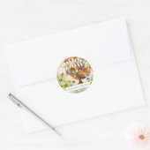 Enchanted Forest Side Branch Wedding Ronde Sticker (Envelop)