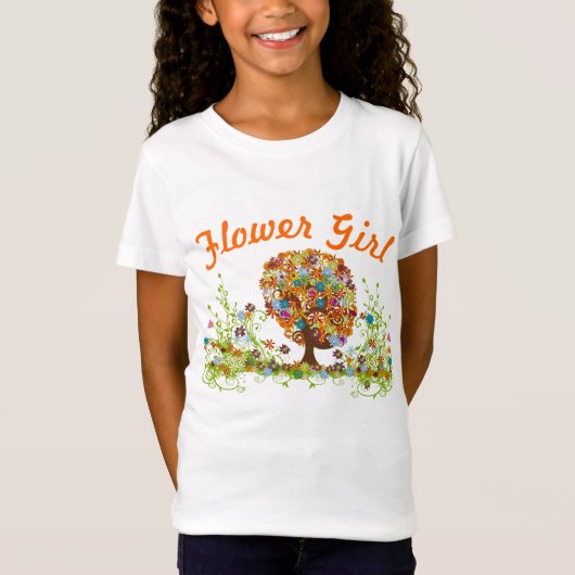 Enchanted Forest Side Branch Wedding T-shirt (Voorkant)