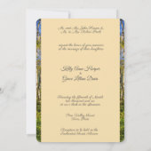 Enchanted Forest String Lights Wedding Invitation Kaart (Achterkant)