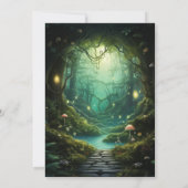 Enchanted Forest Sweet 16 Anniversaire Invitation (Dos)
