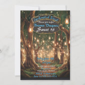 Enchanted Forest Sweet 16 Invitation (Devant)