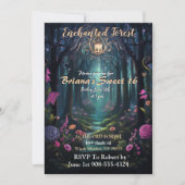 Enchanted Forest Sweet 16 Invitation (Devant)