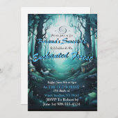 Enchanted Forest Sweet 16 Invitations (Devant / Derrière)