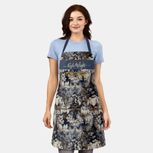 Enchanted forest uil wit grijs custom Monogram Schort