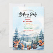 Enchanted Forest Verjaardag uitnodiging (Voorkant)