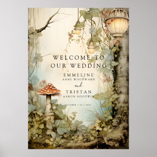 Enchanted Forest Wedding Poster (Voorkant)