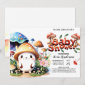 Enchanted Forest Whispers Baby shower Kaart (Voorkant / Achterkant)