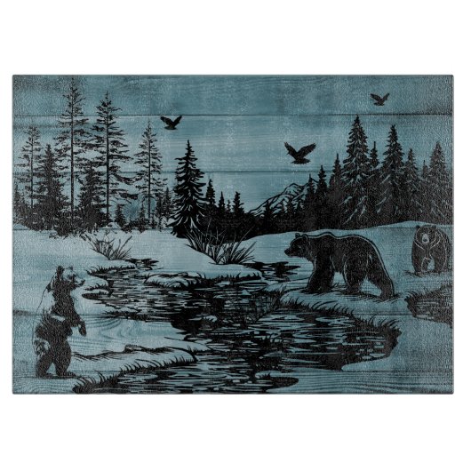 Enchanted Forest Wildlife Cutting Board Snijplank (Voorkant)