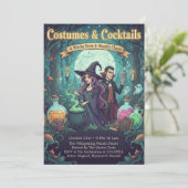 Enchanted Forest Witchy Brew Costumes & Cocktails Kaart (Staand voorkant)