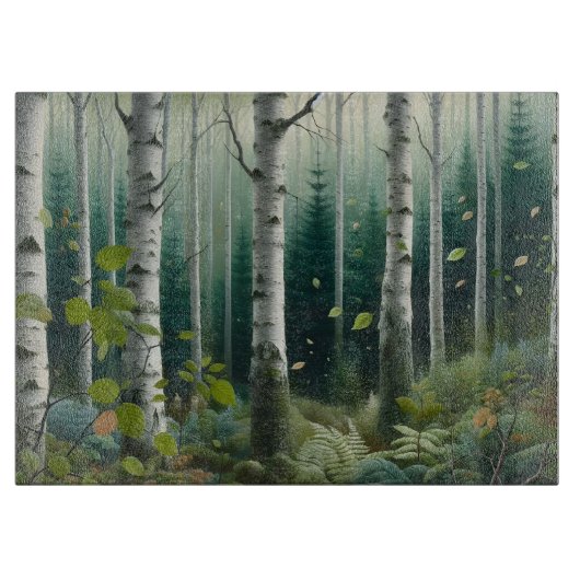 Enchanted Forest Woodland Cutting Board Snijplank (Voorkant)