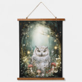 Enchanted Forest Woodland Uil Hangend Wandkleed (Voorkant)