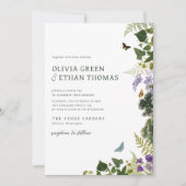 Enchanted Forest  Woodland Wedding Invitati Kaart (Voorkant)