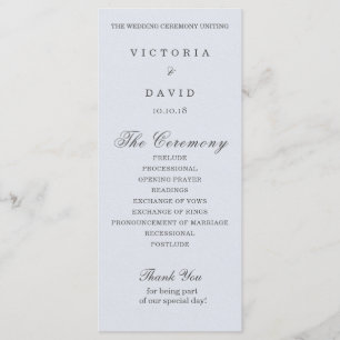 Enchanted Forest Woodland Wedding Programme Kaart