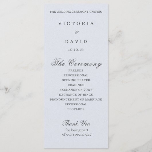 Enchanted Forest Woodland Wedding Programme Kaart (Voorkant)