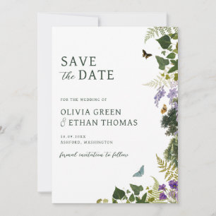 Enchanted Forest  Woodland Wedding Save The Date