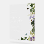 Enchanted Forest Woodland Wedding Welkom Acryl Bord (Hoek)