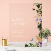 Enchanted Forest Woodland Wedding Welkom Acryl Bord (Huwelijk)