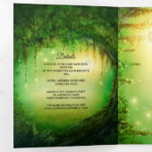 Enchanted Forest Woods Triple Wedding Programme (Intérieur en premier)