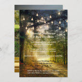 Enchanted Forest Your Photo Post Wedding Party Kaart (Voorkant / Achterkant)