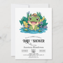 Enchanted  Frog Baby shower Kaart