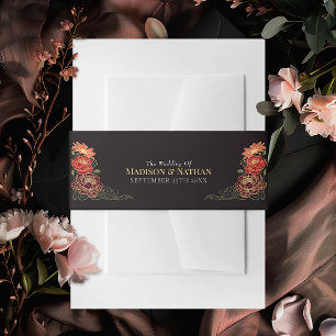 Enchanted Garden Bloemen bruiloft Uitnodigingen Wikkel